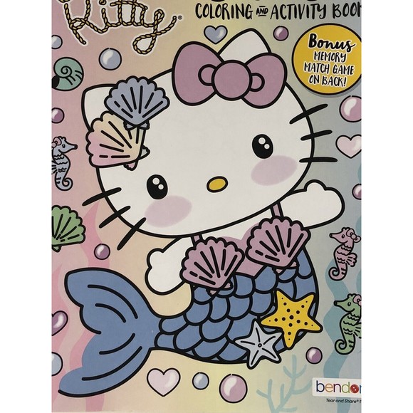 Hello Kitty Coloring & Activity Book for Kids 80 pages with a Memory Game Bonus! - Picture 2 of 7